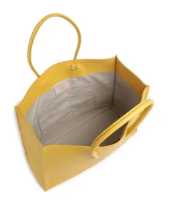 Coccinelle Tote Bags-Myrtha Maxi Logo Tote bag grained cow leather