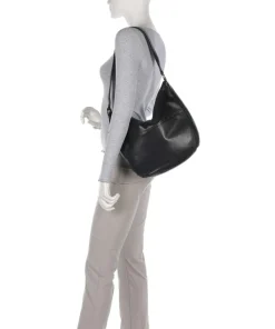 Burkely Shoulder Bags|Hobo Bags-Natural Norah Hobo bag grained cow leather