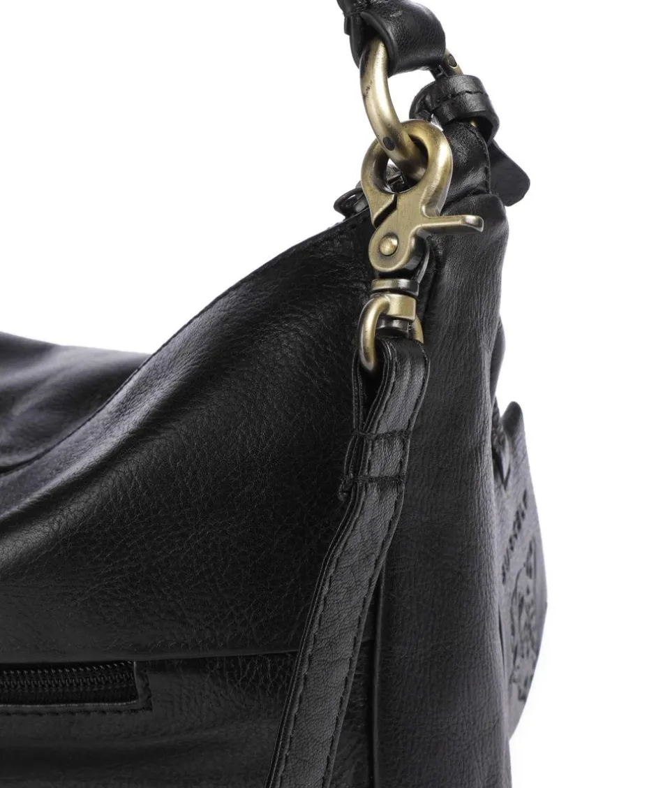 Burkely Shoulder Bags|Hobo Bags-Natural Norah Hobo bag grained cow leather