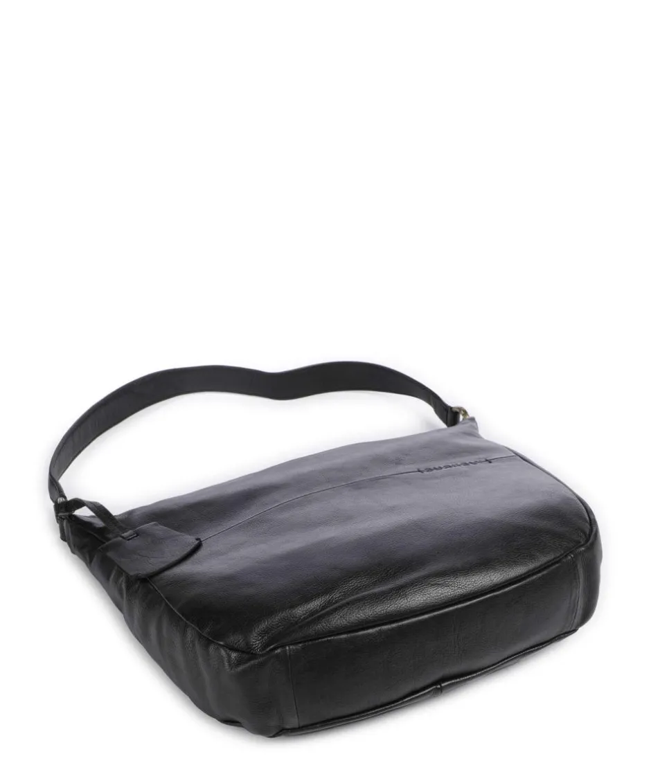 Burkely Shoulder Bags|Hobo Bags-Natural Norah Hobo bag grained cow leather