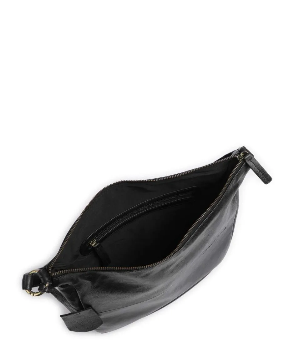 Burkely Shoulder Bags|Hobo Bags-Natural Norah Hobo bag grained cow leather