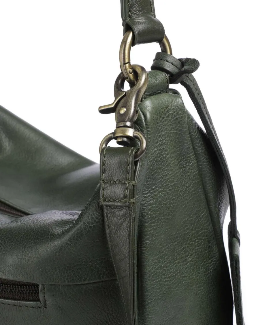 Burkely Shoulder Bags|Hobo Bags-Natural Norah Hobo bag grained cow leather