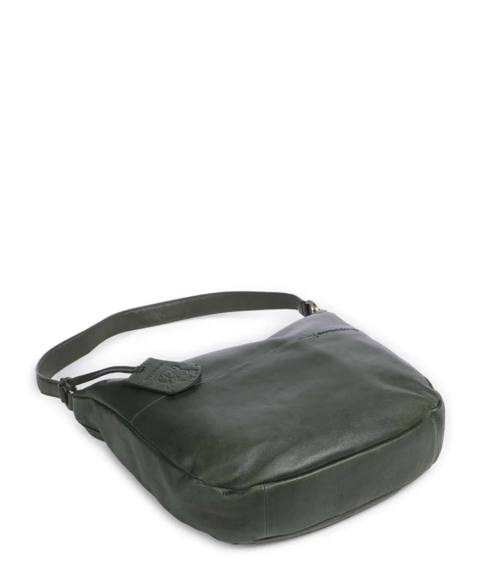 Burkely Shoulder Bags|Hobo Bags-Natural Norah Hobo bag grained cow leather