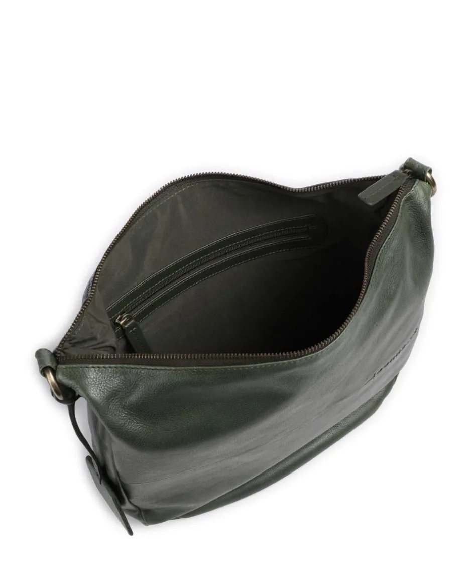 Burkely Shoulder Bags|Hobo Bags-Natural Norah Hobo bag grained cow leather