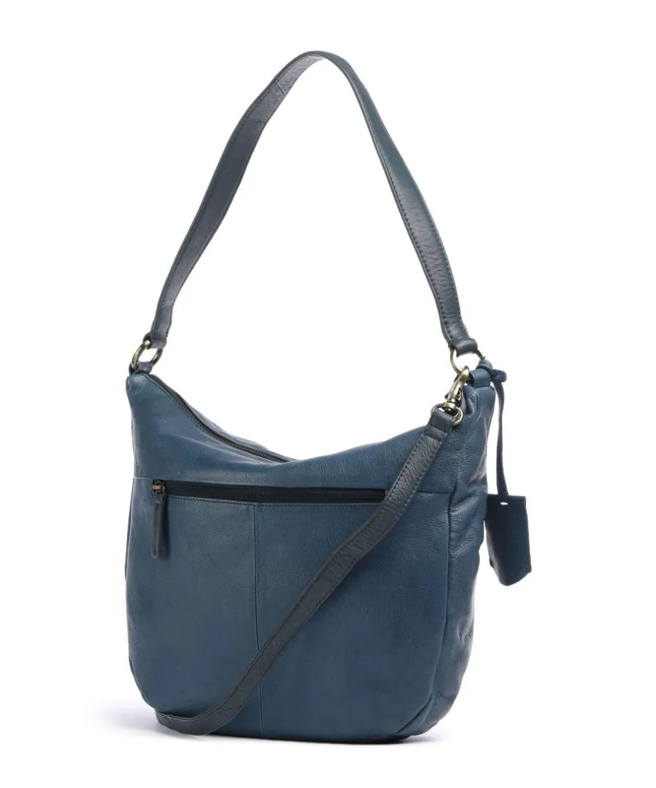 Burkely Shoulder Bags|Hobo Bags-Natural Norah Hobo bag grained cow leather