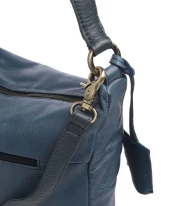Burkely Shoulder Bags|Hobo Bags-Natural Norah Hobo bag grained cow leather