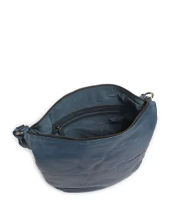 Burkely Shoulder Bags|Hobo Bags-Natural Norah Hobo bag grained cow leather
