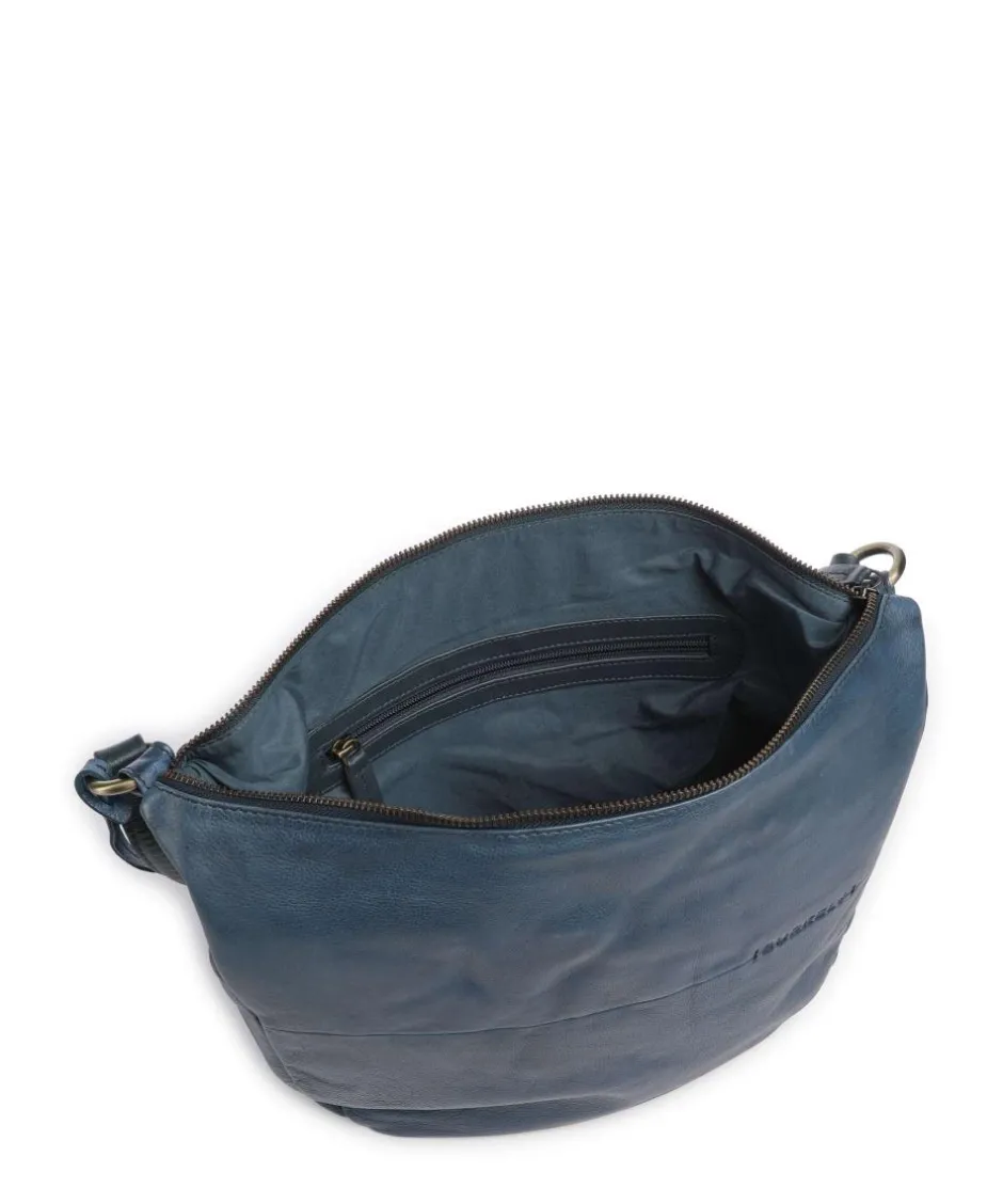 Burkely Shoulder Bags|Hobo Bags-Natural Norah Hobo bag grained cow leather