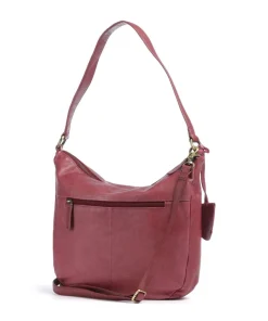 Burkely Shoulder Bags|Hobo Bags-Natural Norah Hobo bag grained cow leather