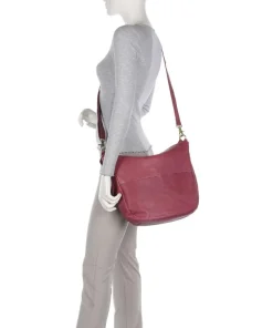 Burkely Shoulder Bags|Hobo Bags-Natural Norah Hobo bag grained cow leather