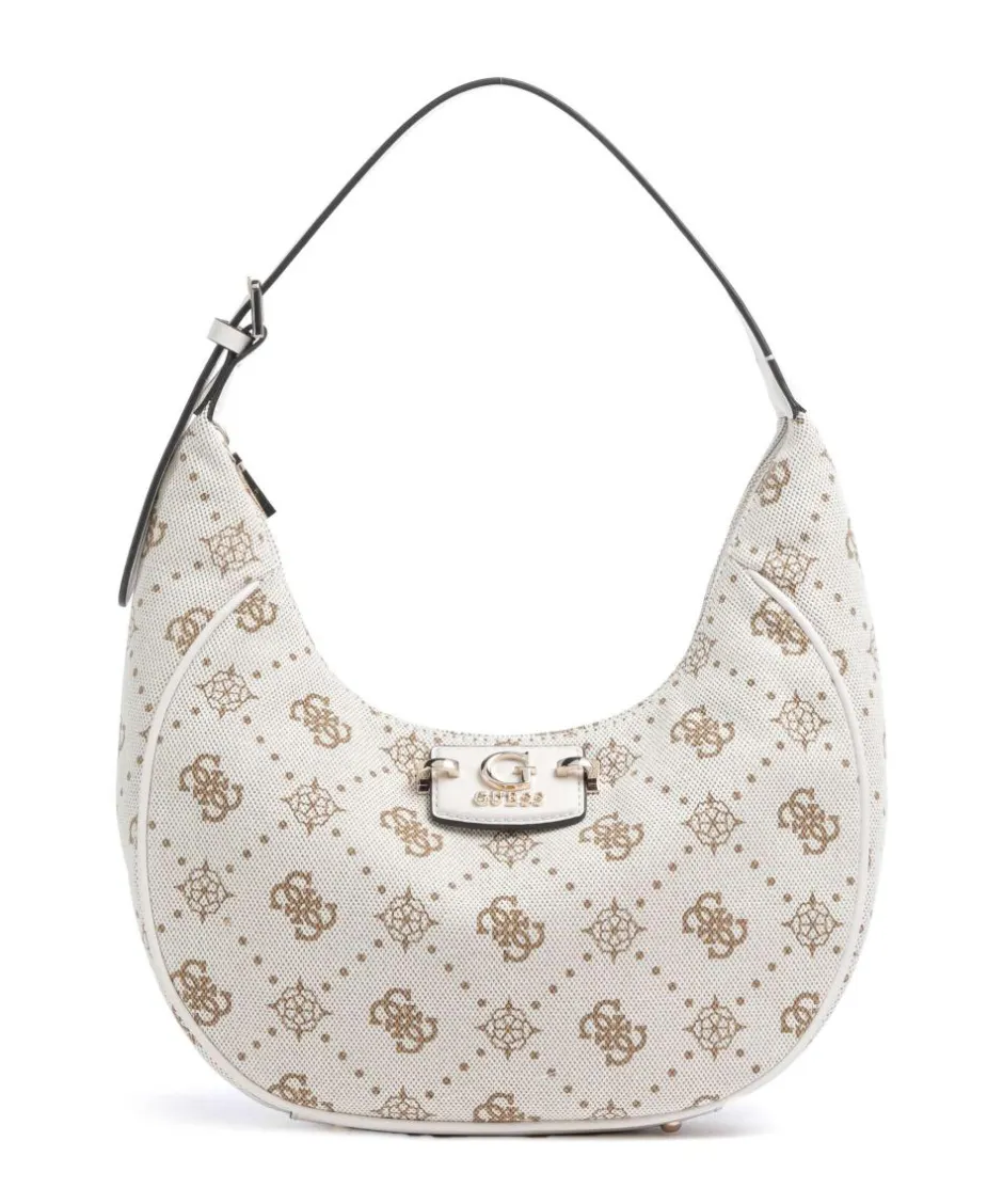 Guess Shoulder Bags|Hobo Bags-Neda 4G Peony Logo Hobo bag canvas