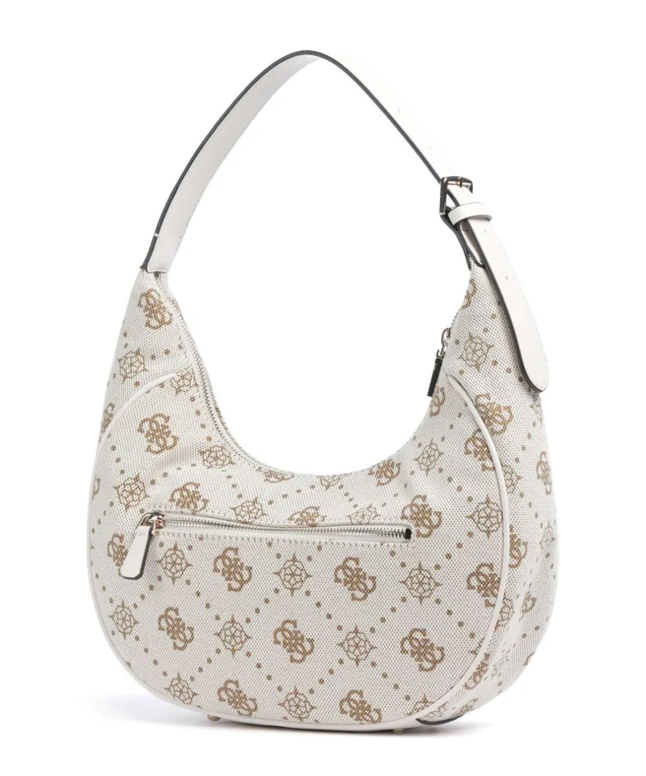 Guess Shoulder Bags|Hobo Bags-Neda 4G Peony Logo Hobo bag canvas