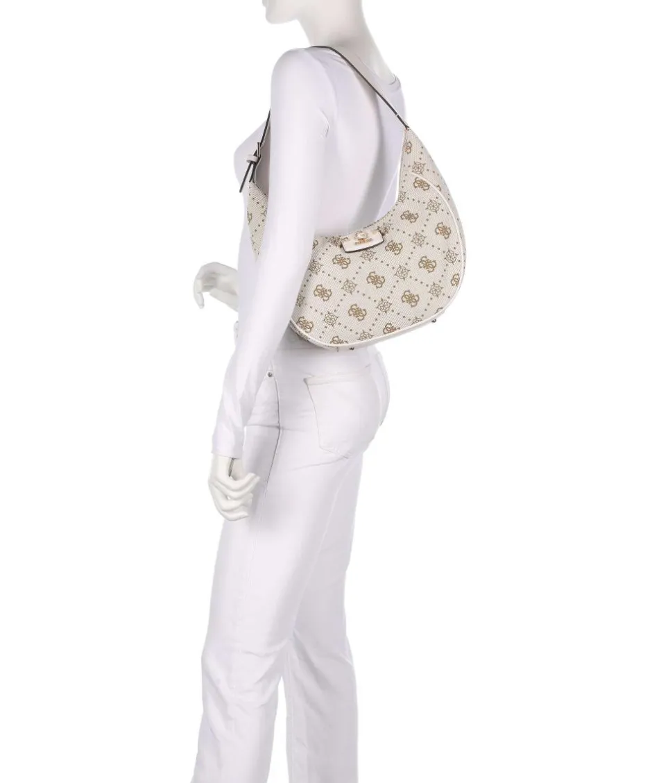 Guess Shoulder Bags|Hobo Bags-Neda 4G Peony Logo Hobo bag canvas