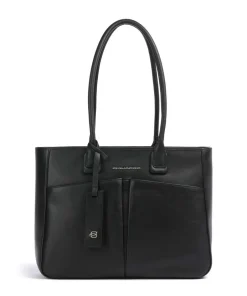 Piquadro Business- & Laptop Bags|Tote Bags-Nevet Tote bag 13″ fine grain cow leather