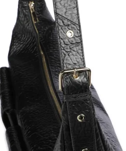 Núnoo Shoulder Bags|Hobo Bags-New Zealand Stella Pocket Hobo bag grained leather