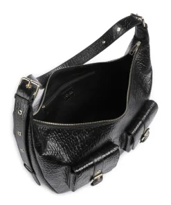 Núnoo Shoulder Bags|Hobo Bags-New Zealand Stella Pocket Hobo bag grained leather