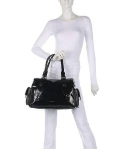 Liebeskind Shoulder Bags-Nika Lack Distressed L Shoulder bag fine grain cow leather