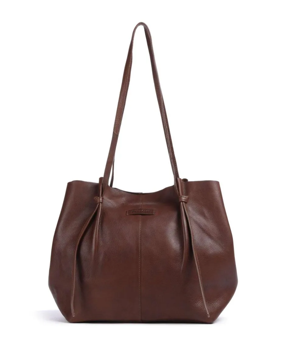 Depeche Tote Bags-Nordic Simplicity Tote bag grained leather