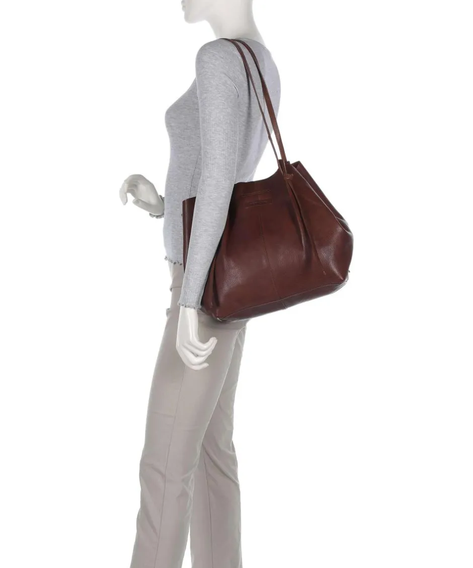 Depeche Tote Bags-Nordic Simplicity Tote bag grained leather