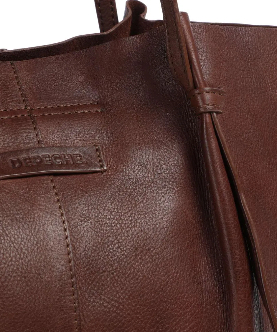 Depeche Tote Bags-Nordic Simplicity Tote bag grained leather