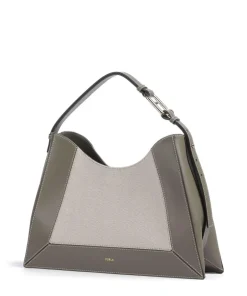 Furla Shoulder Bags|Hobo Bags-Nuvola L Hobo bag canvas, fine grain leather