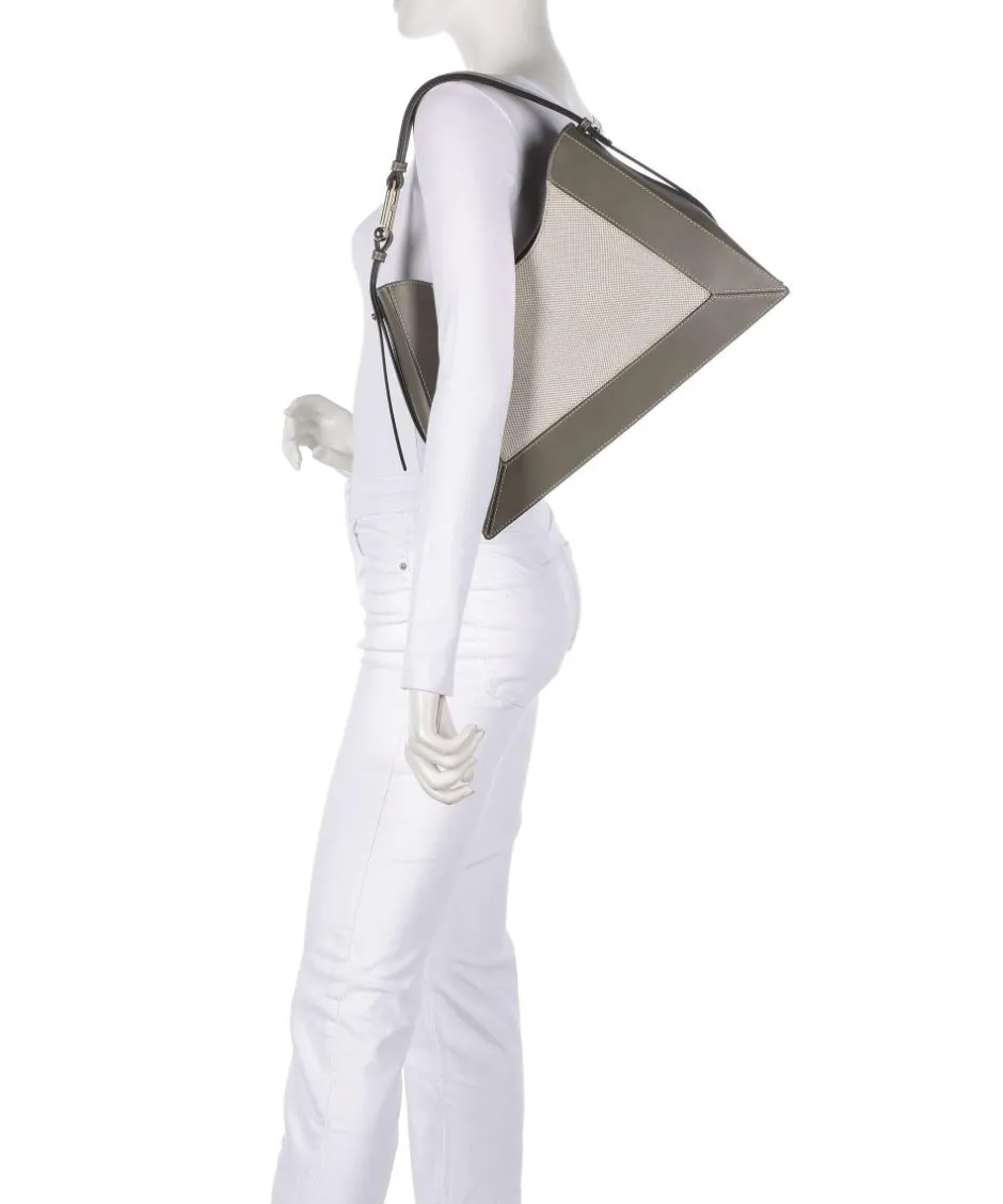Furla Shoulder Bags|Hobo Bags-Nuvola L Hobo bag canvas, fine grain leather