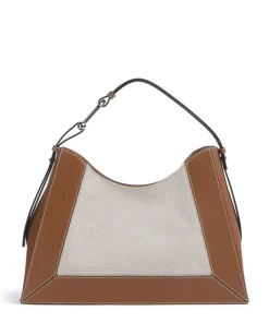Furla Shoulder Bags|Hobo Bags-Nuvola L Hobo bag canvas, fine grain leather