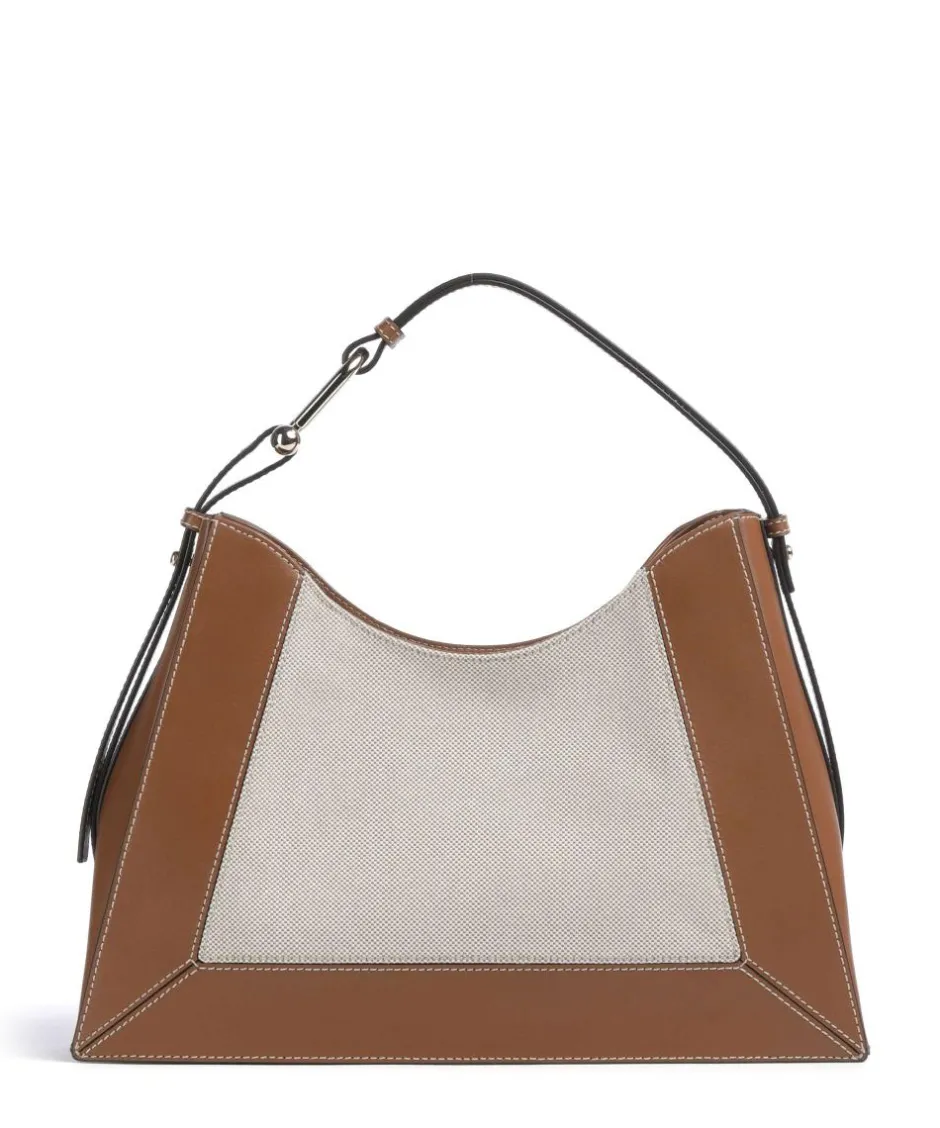 Furla Shoulder Bags|Hobo Bags-Nuvola L Hobo bag canvas, fine grain leather