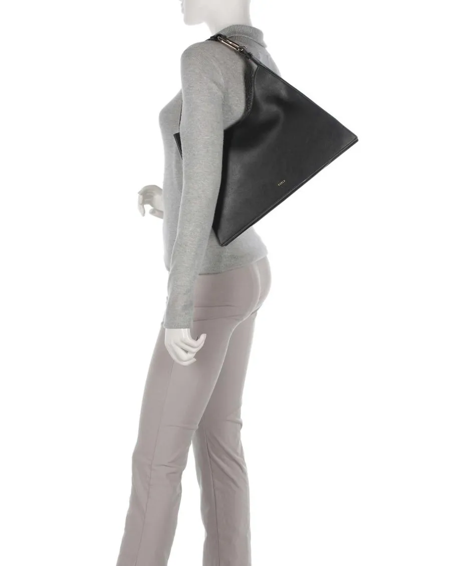 Furla Shoulder Bags|Hobo Bags-Nuvola L Hobo bag fine grain leather