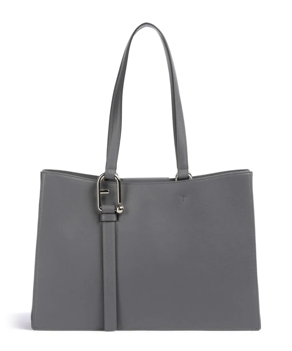 Furla Tote Bags-Nuvola L Tote bag fine grain leather