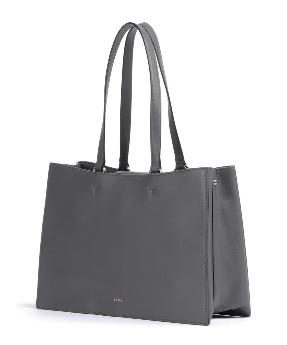 Furla Tote Bags-Nuvola L Tote bag fine grain leather