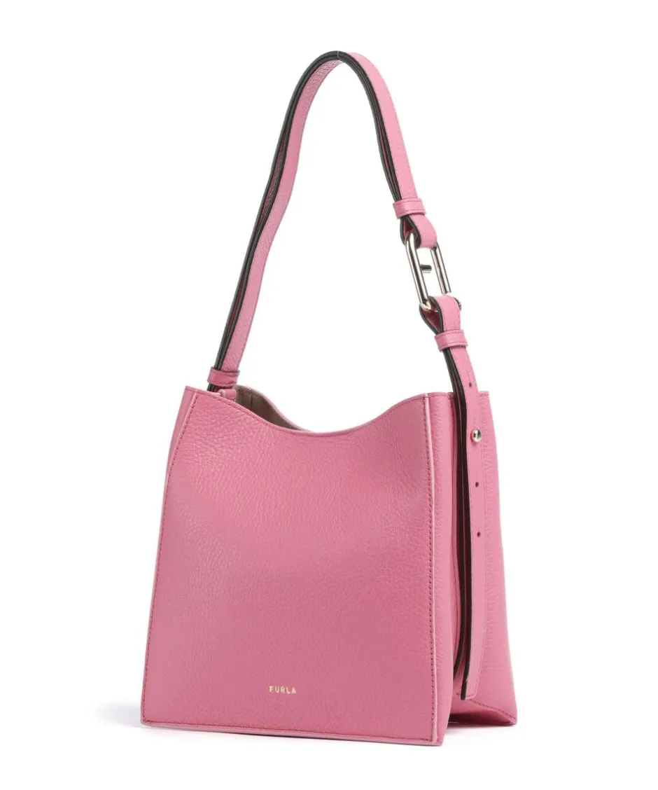 Furla Shoulder Bags|Hobo Bags-Nuvola Mini Hobo bag grained calfskin