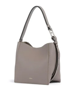 Furla Shoulder Bags|Hobo Bags-Nuvola Mini Hobo bag grained calfskin