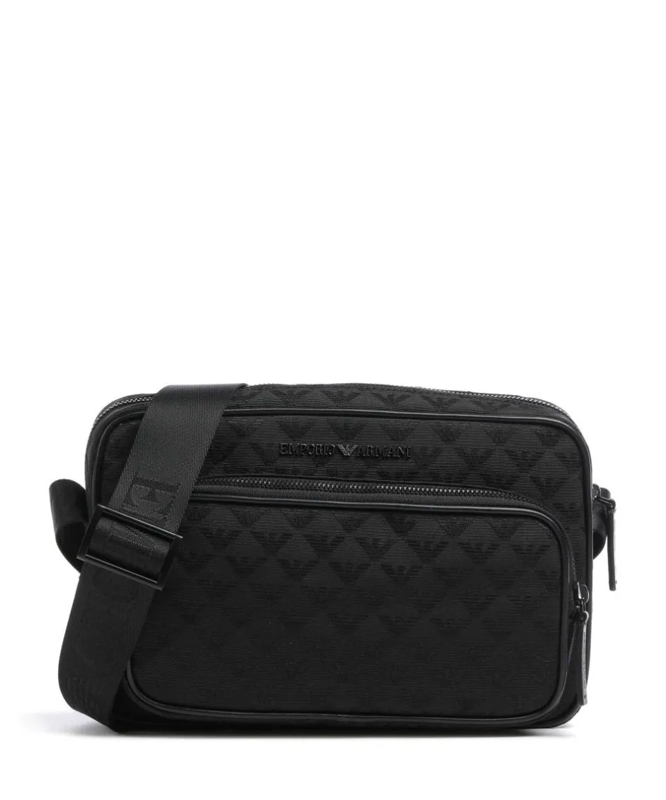 Emporio Armani Crossbody Bags-Omnia Jacquard Crossbody bag cotton, polyester