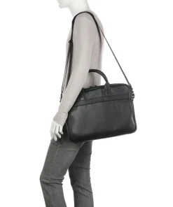 Castelijn & Beerens Business- & Laptop Bags-Onyx Chris RFID Briefcase 15″ grained leather