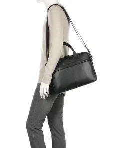 Castelijn & Beerens Business- & Laptop Bags-Onyx Delta Briefcase 13″ grained cow leather