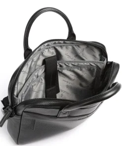 Castelijn & Beerens Business- & Laptop Bags-Onyx Delta Briefcase 13″ grained cow leather