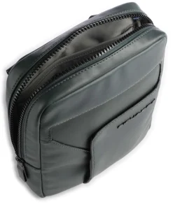 Piquadro Crossbody Bags-P16 Crossbody bag 10″ fine grain leather