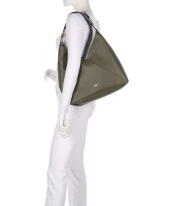 Lancel Shoulder Bags|Hobo Bags-Pagode L Hobo bag grained cow leather