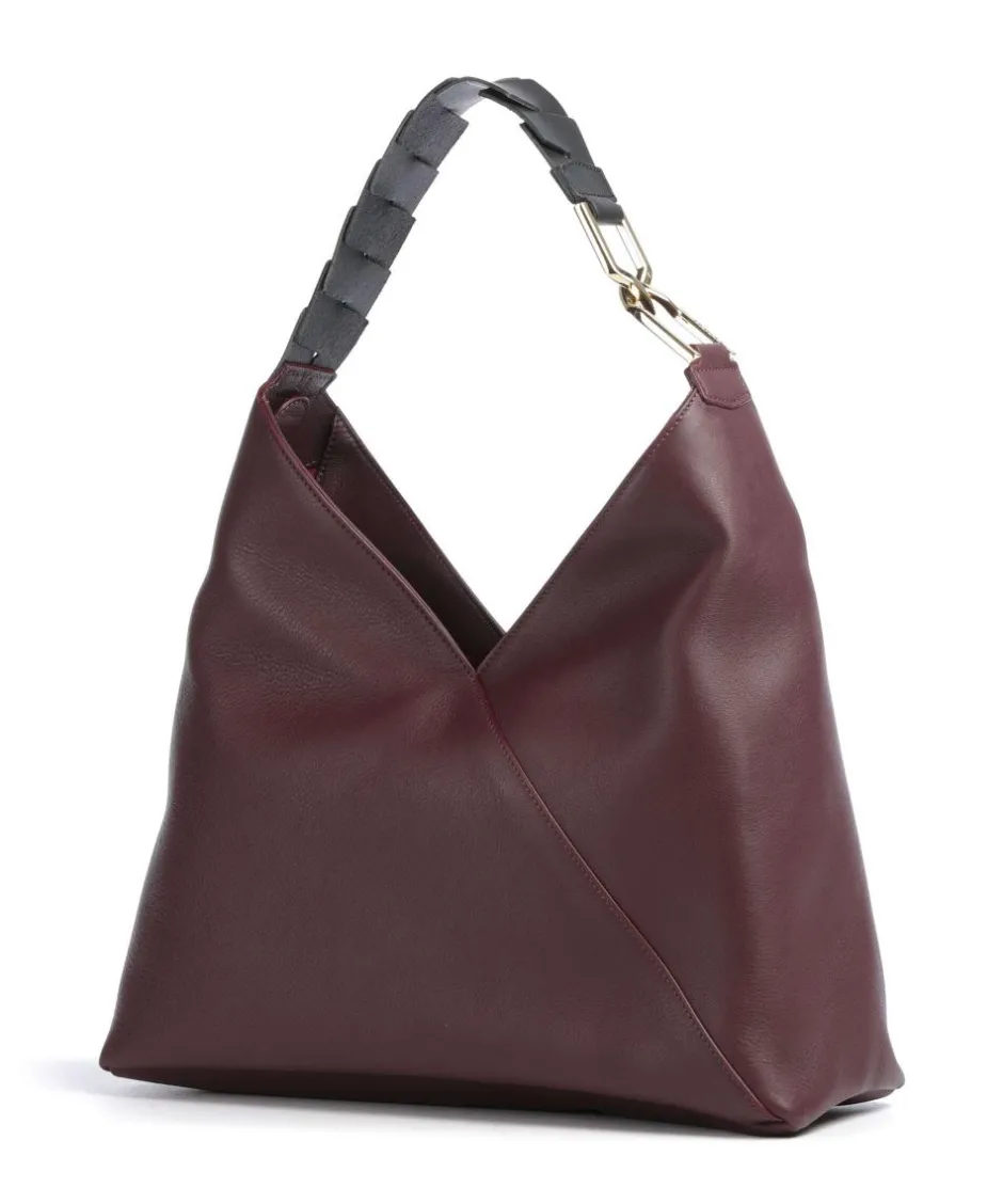 Lancel Shoulder Bags|Hobo Bags-Pagode L Hobo bag grained cow leather