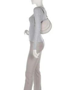 DuDu Bags Shoulder Bags|Crossbody Bags-Panarea Shoulder bag fine grain leather