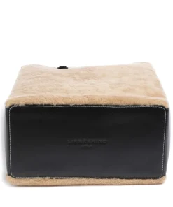 Liebeskind Tote Bags|Handbags-Paper Bag Shearling M Handbag fine grain leather, faux fur