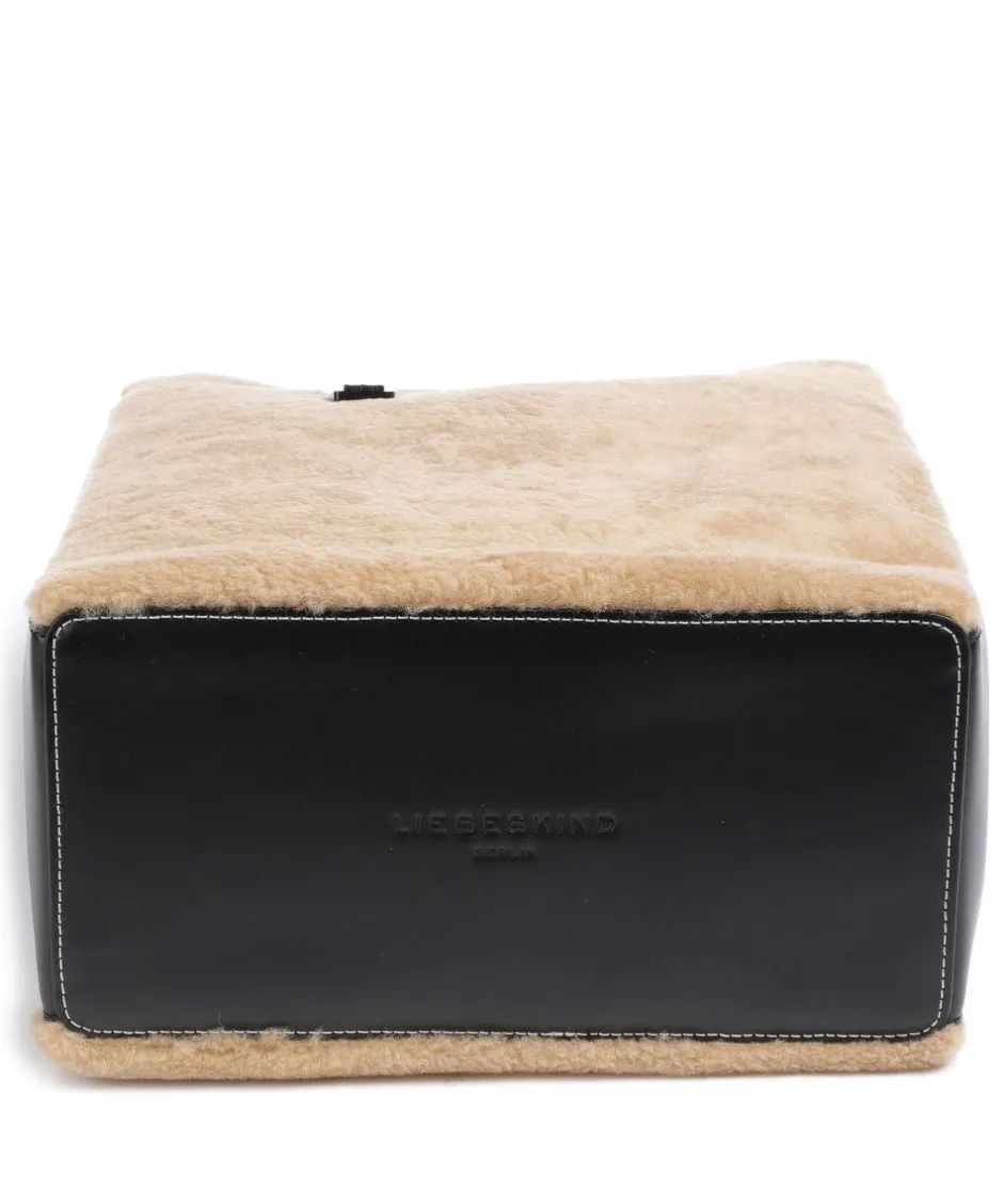 Liebeskind Tote Bags|Handbags-Paper Bag Shearling M Handbag fine grain leather, faux fur