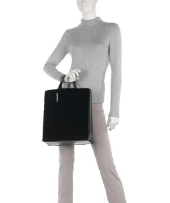 Liebeskind Tote Bags|Handbags-Paper Bag Shearling M Handbag fine grain leather, faux fur