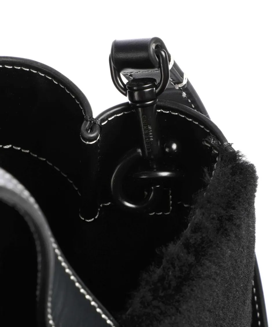 Liebeskind Tote Bags|Handbags-Paper Bag Shearling M Handbag fine grain leather, faux fur