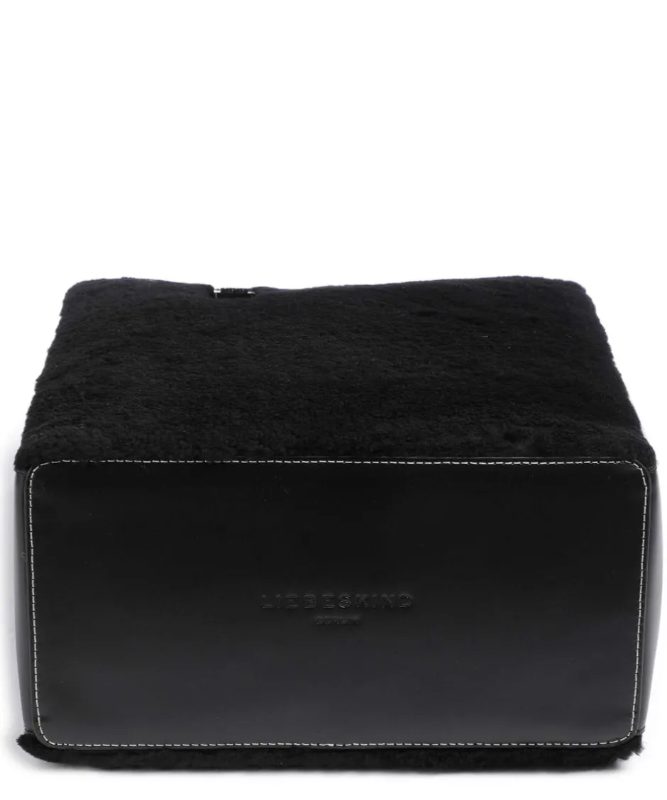 Liebeskind Tote Bags|Handbags-Paper Bag Shearling M Handbag fine grain leather, faux fur