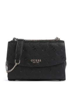 Guess Clutch & Evening Bags|Shoulder Bags-Phoebe Peony Debossed Shoulder bag imitation leather