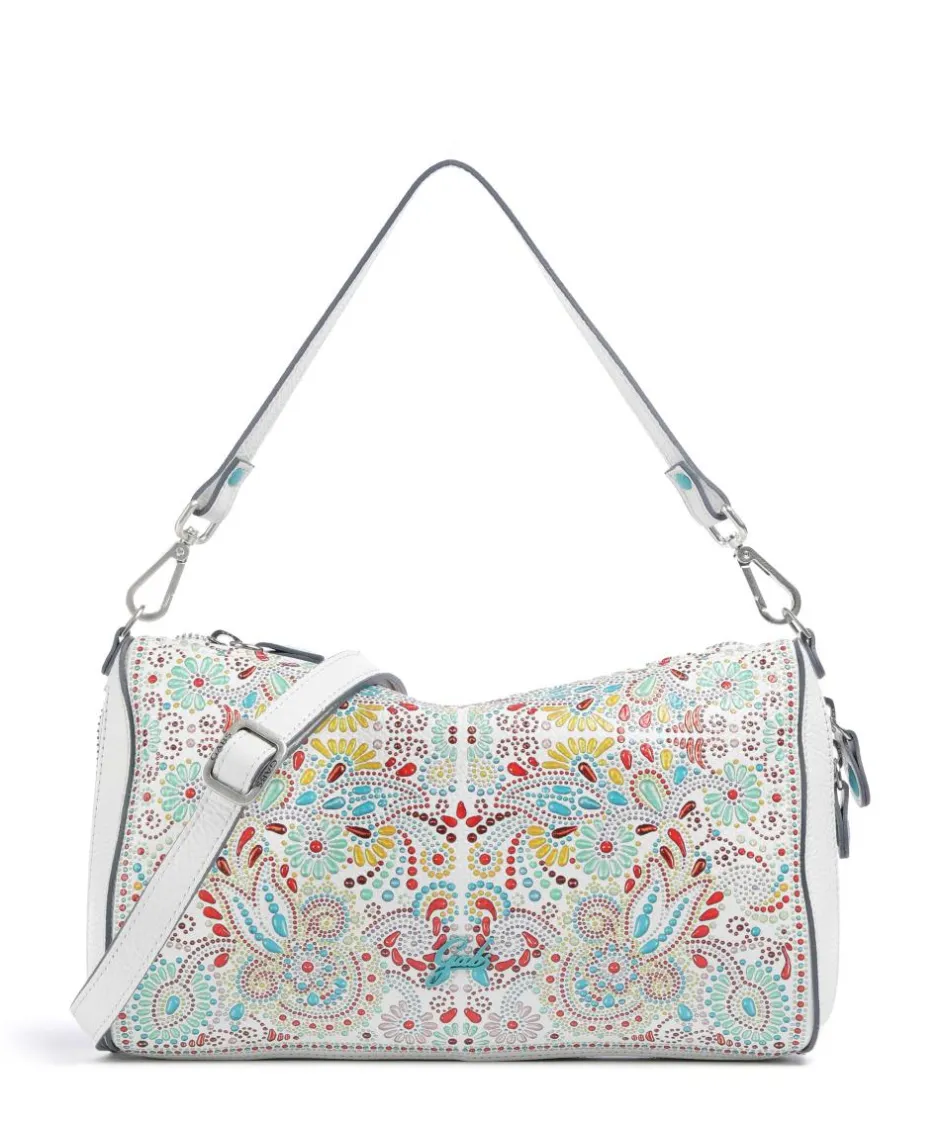 Gabs Shoulder Bags-Phoenix Maioliche Pepita Shoulder bag grained calfskin