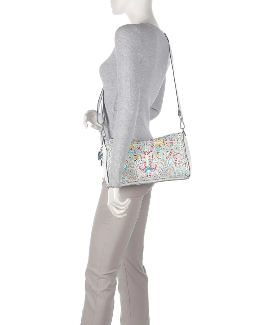Gabs Shoulder Bags-Phoenix Maioliche Pepita Shoulder bag grained calfskin