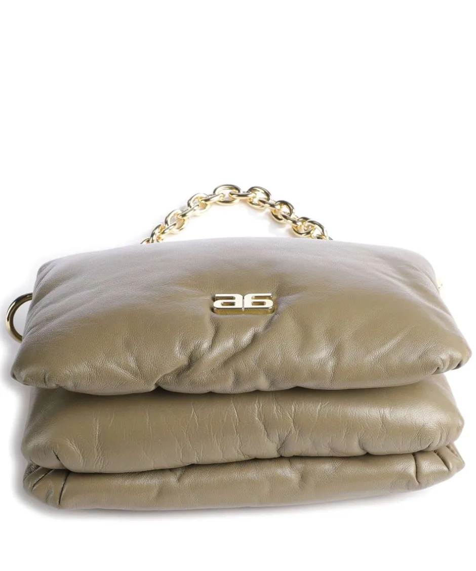 Abro Shoulder Bags|Crossbody Bags-Piuma_Lucido Puffer Shoulder bag soft cow leather